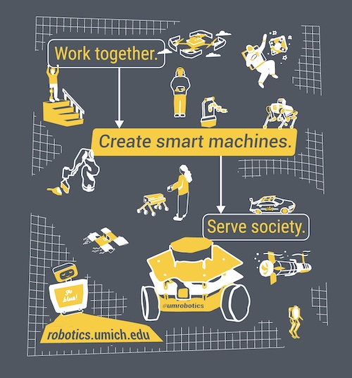 Robotics t-shirt back design